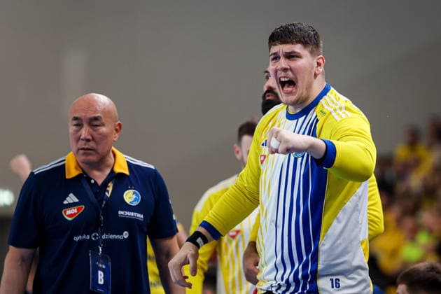 Kielce 19.02.2026. Pilka reczna EHF Liga Mistrzow sezon 2025 2026 kolejka 11 mecz: Industria Kielce - One Veszprem --- Handball EHF Champions League season 2025 2026 round 11 match between Industria Kielce and One Veszprem at Hala Legionow in Kielce, Poland Bekir Cordalija Fot. Igor Jakubowski Arena Akcji NEWSPIX.PL --- newspix.pl 