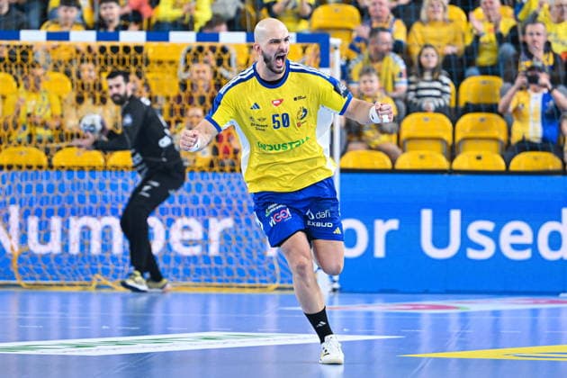 KIELCE 19.02.2026 MECZ 11. KOLEJKA LIGA MISTRZOW PILKA RECZNA MEZCZYZN SEZON 2025 2026 INDUSTRIA KIELCE - ONE VESZPREM HC --- MENS HALDBALL EHF CHAMPIONS LEAGUE SEASON 2025 2026 MATCH: INDUSTRIA KIELCE - ONE VESZPREM HC ARTSEM KARALEK FOT. MICHAL TRZPIS 400MM.PL NEWSPIX.PL --- newspix.pl 