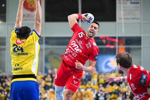 KIELCE 19.02.2026 MECZ 11. KOLEJKA LIGA MISTRZOW PILKA RECZNA MEZCZYZN SEZON 2025 2026 INDUSTRIA KIELCE - ONE VESZPREM HC --- MENS HALDBALL EHF CHAMPIONS LEAGUE SEASON 2025 2026 MATCH: INDUSTRIA KIELCE - ONE VESZPREM HC AHMED HESHAM ELSAYED MOHAM FOT. MICHAL TRZPIS 400MM.PL NEWSPIX.PL --- newspix.pl 