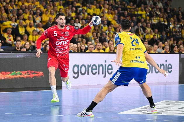 KIELCE 19.02.2026 MECZ 11. KOLEJKA LIGA MISTRZOW PILKA RECZNA MEZCZYZN SEZON 2025 2026 INDUSTRIA KIELCE - ONE VESZPREM HC --- MENS HALDBALL EHF CHAMPIONS LEAGUE SEASON 2025 2026 MATCH: INDUSTRIA KIELCE - ONE VESZPREM HC IVAN MARTINOVIC FOT. MICHAL TRZPIS 400MM.PL NEWSPIX.PL --- newspix.pl 