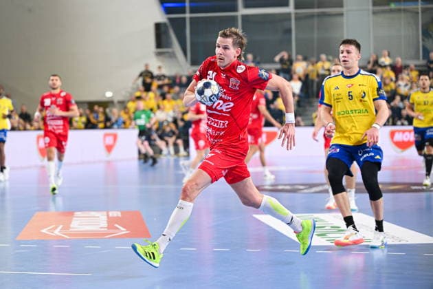 KIELCE 19.02.2026 MECZ 11. KOLEJKA LIGA MISTRZOW PILKA RECZNA MEZCZYZN SEZON 2025 2026 INDUSTRIA KIELCE - ONE VESZPREM HC --- MENS HALDBALL EHF CHAMPIONS LEAGUE SEASON 2025 2026 MATCH: INDUSTRIA KIELCE - ONE VESZPREM HC BJARKI MAR ELISSON FOT. MICHAL TRZPIS 400MM.PL NEWSPIX.PL --- newspix.pl 