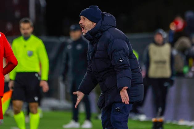 UEFA Europa League SK Brann Bologna Bergen 20260219 Bologna coach Vincenzo Italiano in the UEFA Europa League match between SK Brann and Bologna at Brann Stadium Photo Paul S Amundsen NTB Bergen Norway EDITORIAL USE ONLY RESTRICTED USE FOR BETTING COMPANIES  Copyright: xPaulxS.xAmundsenx xNTBx