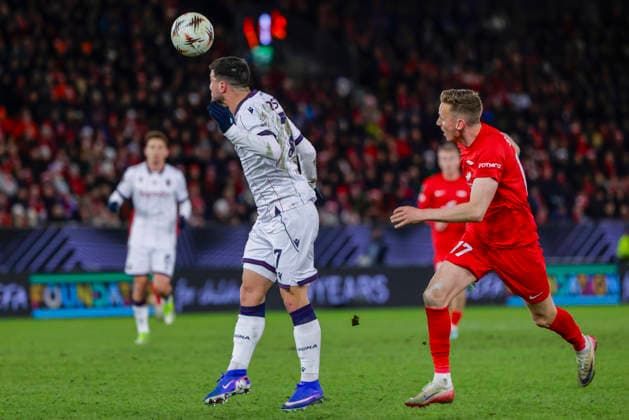 UEFA Europa League SK Brann Bologna Bergen 20260219 Branns Joachim Soltvedt in the UEFA Europa League match between SK Brann and Bologna at Brann Stadium Photo Paul S Amundsen NTB Bergen Norway EDITORIAL USE ONLY RESTRICTED USE FOR BETTING COMPANIES  Copyright: xPaulxS.xAmundsenx xNTBx