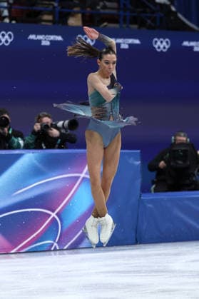 Lara Naki Gutmann (ITA) during the Olympic Winter games, Winterspiele,Spiele, Summer games Milano-Cortina 2026, Figure skating, Eiskunstlauf Women Single Skating on February 19, 2026 at Milano Ice Skating Arena in Milan  Copyright: xFabrizioxCarabelli IPAxSportx xipa-agency.netx xx IPA_71742740 IPA_Agency_IPA71742740