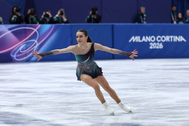 Lara Naki Gutmann (ITA) during the Olympic Winter games, Winterspiele,Spiele, Summer games Milano-Cortina 2026, Figure skating, Eiskunstlauf Women Single Skating on February 19, 2026 at Milano Ice Skating Arena in Milan  Copyright: xFabrizioxCarabelli IPAxSportx xipa-agency.netx xx IPA_71742741 IPA_Agency_IPA71742741