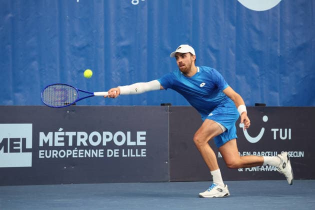 TENNIS : Play In Challenger Lille 2026 - ATP, Tennis Herren 125 Challenger Tour - 19 02 2026 Benjamin BONZI (France) au Play In Challenger Lille 2026, ATP 125 Challenger Tour, le 19 fÃ vrier 2026 - photo Laurent Sanson PsnewZ  Copyright: xLaurentxSANSONx xPsnewZx