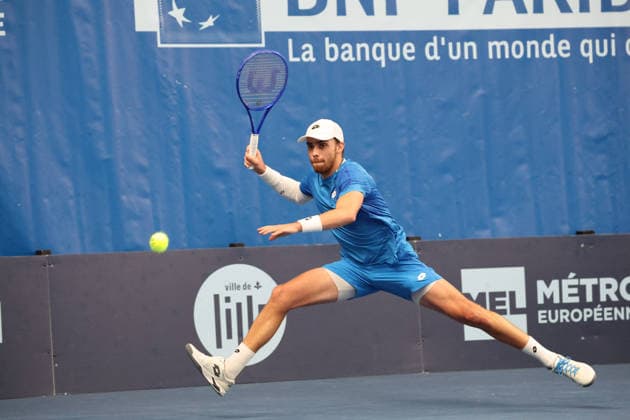 TENNIS : Play In Challenger Lille 2026 - ATP, Tennis Herren 125 Challenger Tour - 19 02 2026 Benjamin BONZI (France) au Play In Challenger Lille 2026, ATP 125 Challenger Tour, le 19 fÃ vrier 2026 - photo Laurent Sanson PsnewZ  Copyright: xLaurentxSANSONx xPsnewZx