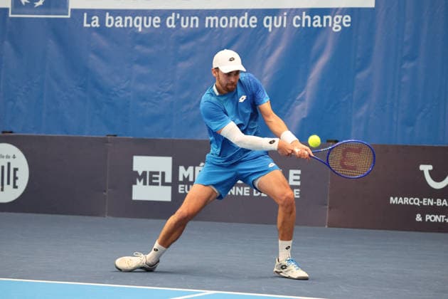 TENNIS : Play In Challenger Lille 2026 - ATP, Tennis Herren 125 Challenger Tour - 19 02 2026 Benjamin BONZI (France) au Play In Challenger Lille 2026, ATP 125 Challenger Tour, le 19 fÃ vrier 2026 - photo Laurent Sanson PsnewZ  Copyright: xLaurentxSANSONx xPsnewZx