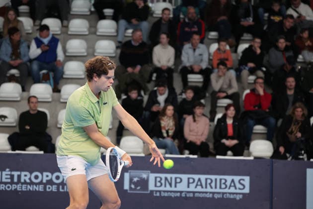TENNIS : Play In Challenger Lille 2026 - ATP, Tennis Herren 125 Challenger Tour - 19 02 2026 Alexander BLOCKX (Belgique) au Play In Challenger Lille 2026, ATP 125 Challenger Tour, le 19 fÃ vrier 2026 - photo Laurent Sanson PsnewZ  Copyright: xLaurentxSANSONx xPsnewZx