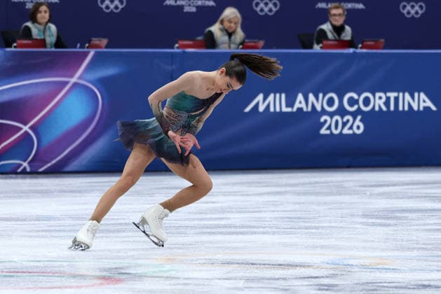 GIOCHI OLIMPICI - Olimpiadi Invernali Milano-Cortina 2026 - Figure skating, Eiskunstlauf Lara Naki Gutmann (ITA) during the Olympic Winter games, Winterspiele,Spiele, Summer games Milano-Cortina 2026, Figure Skating Women Single Skating on February 19, 2026 at Milano Ice Skating Arena in Milan Cortina D Ampezzo Italy  Copyright: xIPAxSport ABACAx