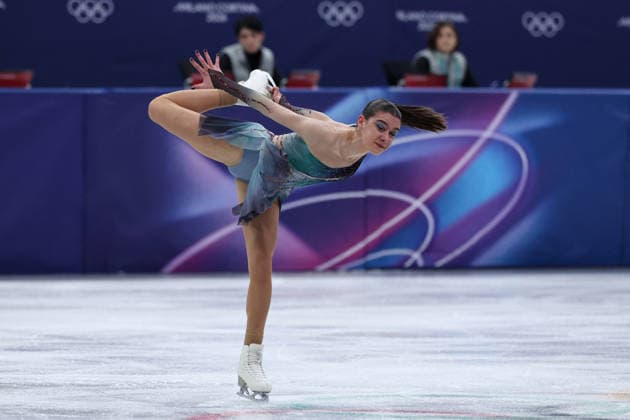 GIOCHI OLIMPICI - Olimpiadi Invernali Milano-Cortina 2026 - Figure skating, Eiskunstlauf Lara Naki Gutmann (ITA) during the Olympic Winter games, Winterspiele,Spiele, Summer games Milano-Cortina 2026, Figure Skating Women Single Skating on February 19, 2026 at Milano Ice Skating Arena in Milan Cortina D Ampezzo Italy  Copyright: xIPAxSport ABACAx