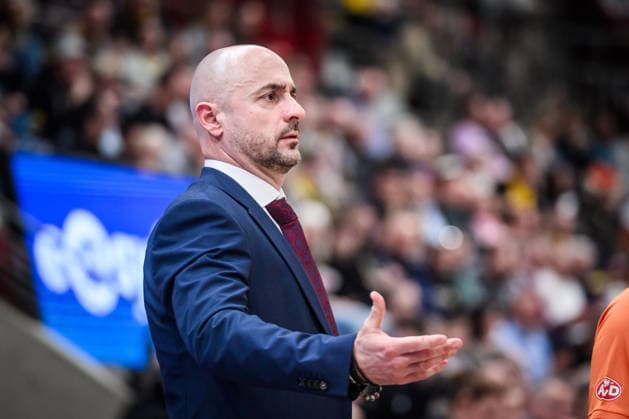 Milenko Bogicevic Syntainics MBC, Head Coach GER, MHP Riesen Ludwigsburg vs Syntainics MBC, Basketball Bundesliga, easycredit BBL, 21 Matchday, Season 2025 2026, 19 02 2026 GER, MHP Riesen Ludwigsburg vs Syntainics MBC, Basketball Bundesliga, easycredit BBL, 21 Matchday, Season 2025 2026, 19 02 2026 Ludwigsburg Copyright: xSandyxDinkelackerx EP_SDR