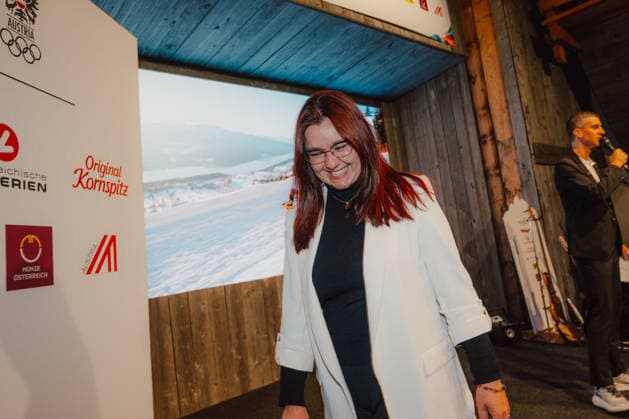OLYMPICS - Winter Olympic Games, Olympische Spiele, Olympia, OS Milano Cortina 2026 CORTINA D AMPEZZO,ITALY,19.FEB.26 - OLYMPICS - Winter Olympic Games Milano Cortina 2026, Austria House, WKO-Kaernten-Abend. Image shows a participant.  GEPAxpictures xAlexanderxSolc