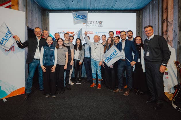 OLYMPICS - Winter Olympic Games, Olympische Spiele, Olympia, OS Milano Cortina 2026 CORTINA D AMPEZZO,ITALY,19.FEB.26 - OLYMPICS - Winter Olympic Games Milano Cortina 2026, Austria House, WKO-Kaernten-Abend. Image shows participants.  GEPAxpictures xAlexanderxSolc