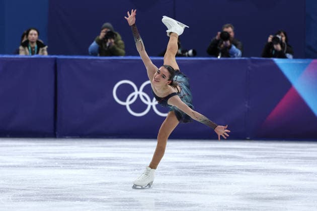GIOCHI OLIMPICI - Olimpiadi Invernali Milano-Cortina 2026 - Figure skating, Eiskunstlauf Lara Naki Gutmann (ITA) during the Olympic Winter games, Winterspiele,Spiele, Summer games Milano-Cortina 2026, Figure Skating Women Single Skating on February 19, 2026 at Milano Ice Skating Arena in Milan Cortina D Ampezzo Italy  Copyright: xIPAxSport ABACAx