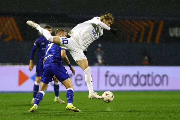 Zagreb, Croatia, 19.2.2026. UEFA Europa League - KO play-oï¬Äs 1st leg - Dinamo VS Genk at Maksimir Stadium, Zagreb. Junya ITO (10) 
