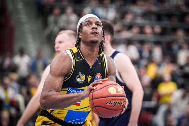 Stefan Smith MHP RIESEN Ludwigsburg, 03 GER, MHP Riesen Ludwigsburg vs Syntainics MBC, Basketball Bundesliga, easycredit BBL, 21 Matchday, Season 2025 2026, 19 02 2026 GER, MHP Riesen Ludwigsburg vs Syntainics MBC, Basketball Bundesliga, easycredit BBL, 21 Matchday, Season 2025 2026, 19 02 2026 Ludwigsburg Copyright: xSandyxDinkelackerx EP_SDR