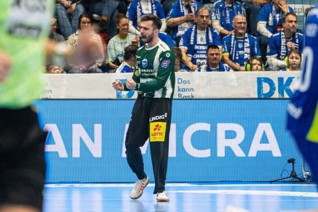 Scene with Matija Spikic 1 ThSV Eisenach in the match between VfL Gummersbach and ThSV Eisenach on matchday 22 in the DAIKIN HBL Scene with Matija Spikic 1 ThSV Eisenach Copyright: xFeyzullahxGökalp feyzofsportsx
