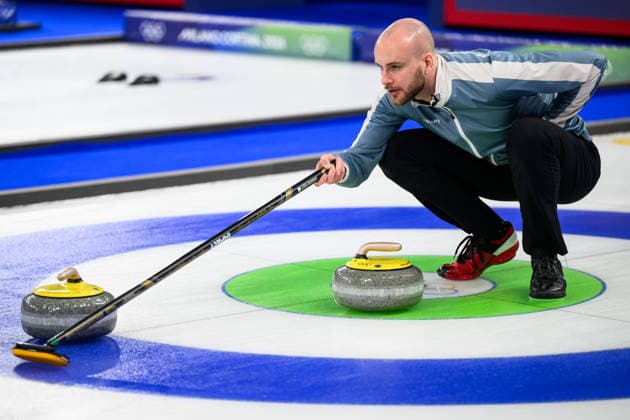 260219 Magnus Ramsfjell of Norway competes in a men s semifinal curling match between Canada and Norway during day 13 of the 2026 Winter Olympics on February 19, 2026 in Cortina. Photo: Jon Olav Nesvold BILDBYRAN COP 217 JE0125 curling Olympic Games, Olympische Spiele, Olympia, OS olympics winter olympics os ol olympiska spel vinter-os olympiske leker milano cortina 2026 milan cortina 2026 milano cortina 2026 olympic games milano cortina 2026 winter olympic games milano cortina-os milano cortina-ol vinter-ol 13 bbeng kanada canada norge norway *** 260219 Magnus Ramsfjell of Norway competes in a men s semifinal curling match between Canada and Norway during day 13 of the 2026 Winter Olympics on February 19, 2026 in Cortina Photo Jon Olav Nesvold BILDBYRAN COP 217 JE0125 curling olympic games olympics winter olympics os ol olympiska spel vinter os olympiske leker milano cortina 2026 milan cortina 2026 milano cortina 2026 olympic games milano cortina 2026 winter olympic games milano cortina os milano cortina ol vinter ol 13 bbeng kanada canada norge norway  Copyright: JONxOLAVxNESVOLD BB260219JE003