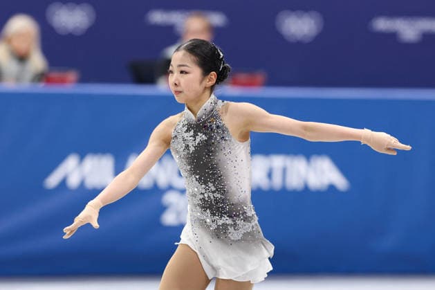 Winter Olympics - Women Single Skating Free Skating Ruiyang Zhang of Team People s Republic of China competes in Women s Single Figure skating, Eiskunstlauf Free Skating on day thirteen of the Milano Cortina 2026 Winter Olympic Games, Olympische Spiele, Olympia, OS at Milano Ice Skating Arena on February 19, 2026 in Milan, Italy. Photo by Alexis Jumeau ABACAPRESS.COM Milan Italy  Copyright: xJumeauxAlexis ABACAx