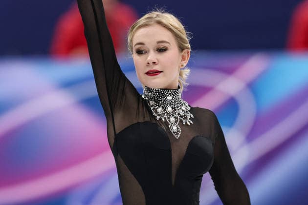 Winter Olympics - Women Single Skating Free Skating Ekaterina Kurakova of Team Poland competes in Women s Single Figure skating, Eiskunstlauf Free Skating on day thirteen of the Milano Cortina 2026 Winter Olympic Games, Olympische Spiele, Olympia, OS at Milano Ice Skating Arena on February 19, 2026 in Milan, Italy. Photo by Alexis Jumeau ABACAPRESS.COM Milan Italy  Copyright: xJumeauxAlexis ABACAx