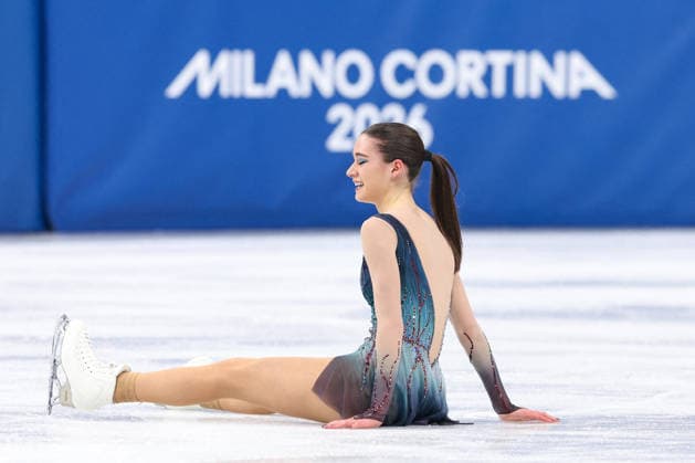 Winter Olympics - Women Single Skating Free Skating Lara Naki Gutmann of Team Italy competes in Women s Single Figure skating, Eiskunstlauf Free Skating on day thirteen of the Milano Cortina 2026 Winter Olympic Games, Olympische Spiele, Olympia, OS at Milano Ice Skating Arena on February 19, 2026 in Milan, Italy. Photo by Alexis Jumeau ABACAPRESS.COM Milan Italy  Copyright: xJumeauxAlexis ABACAx