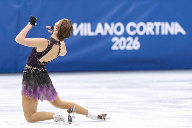 Winter Olympics - Women Single Skating Free Skating Olga Mikutina of Team Austria competes in Women s Single Figure skating, Eiskunstlauf Free Skating on day thirteen of the Milano Cortina 2026 Winter Olympic Games, Olympische Spiele, Olympia, OS at Milano Ice Skating Arena on February 19, 2026 in Milan, Italy. Photo by Alexis Jumeau ABACAPRESS.COM Milan Italy  Copyright: xJumeauxAlexis ABACAx