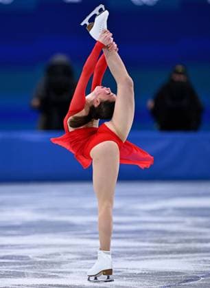 Belgian figure skater Nina Pinzarrone pictured in action during the free program of the Women s Figure skating, Eiskunstlauf competition at the Milano Cortina 2026 Olympic Winter games, Winterspiele,Spiele, Summer games on Thursday 19 February 2026 in Milan, Italy. The XXV Winter Olympics take place from 6 to 22 February 2026 in Italy. JASPERxJACOBS  x164253888x