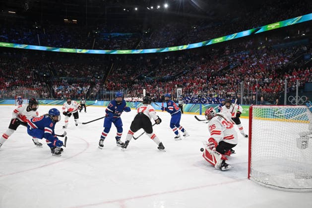 DESBIENS Ann-Renee (CAN) safe during Women s Ice hockey, Eishockey - Gold Medal - USA vs Canada, Olympic Winter games, Winterspiele,Spiele, Summer games Milano-Cortina 2026 in Milano, Italy, February 19 2026  Copyright: xFilippoxTomasi IPAxSportx xipa-agency.netx xx IPA_71745976 IPA_Agency_IPA71745976