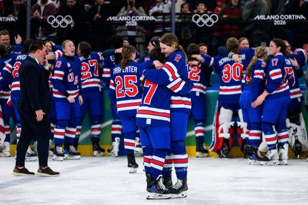 260219 Abbey Murphy and Lee Stecklein of USA celebrate after the women s Ice hockey, Eishockey final game between USA and Canada during day 13 of the 2026 Winter Olympics on February 19, 2026 in Milan. Photo: Emma Wallskog BILDBYRAN kod EW EW0643 ishockey ice hockey Olympic Games, Olympische Spiele, Olympia, OS olympics winter olympics os ol olympiska spel vinter-os olympiske leker milano cortina 2026 milan cortina 2026 milano cortina 2026 olympic games milano cortina 2026 winter olympic games milano cortina-os milano cortina-ol vinter-ol 13 bbeng dam usa kanada canada final jubel *** 260219 Abbey Murphy and Lee Stecklein of USA celebrate after the women s ice hockey final game between USA and Canada during day 13 of the 2026 Winter Olympics on February 19, 2026 in Milan Photo Emma Wallskog BILDBYRAN code EW EW0643 ice hockey ice hockey olympic games olympics winter olympics os ol olympic games winter os olympic games milano cortina 2026 milan cortina 2026 milano cortina 2026 olympic games milano cortina 2026 winter olympic games milano cortina os milano cortina ol winter ol 13 bbeng dam usa kanada canada final jubilation  Copyright: EMMAxWALLSKOG BB260219EW118