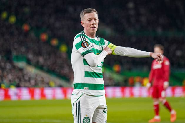 Football UEFA Europa League 2025 2026, Play Offs first leg Celtic FC Glasgow vs VfB Stuttgart Celtic Park Stadium Glasgow, Scotland Callum McGregor Celtic Glasgow, 42 Copyright: xJOERANxSTEINSIEKx