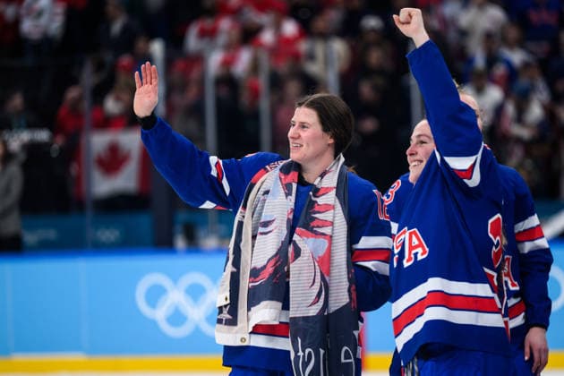 260219 Kelly Pannek and Abbey Murphy of USA celebrate after the women s Ice hockey, Eishockey final game between USA and Canada during day 13 of the 2026 Winter Olympics on February 19, 2026 in Milan. Photo: Emma Wallskog BILDBYRAN kod EW EW0643 ishockey ice hockey Olympic Games, Olympische Spiele, Olympia, OS olympics winter olympics os ol olympiska spel vinter-os olympiske leker milano cortina 2026 milan cortina 2026 milano cortina 2026 olympic games milano cortina 2026 winter olympic games milano cortina-os milano cortina-ol vinter-ol 13 bbeng dam usa kanada canada final jubel *** 260219 Kelly Pannek and Abbey Murphy of USA celebrate after the women s ice hockey final game between USA and Canada during day 13 of the 2026 Winter Olympics on February 19, 2026 in Milan Photo Emma Wallskog BILDBYRAN code EW EW0643 ice hockey ice hockey olympic games olympics winter olympics os ol olympic games winter os olympic games milano cortina 2026 milan cortina 2026 milano cortina 2026 olympic games milano cortina 2026 winter olympic games milano cortina os milano cortina ol winter ol 13 bbeng dam usa kanada canada final jubilation  Copyright: EMMAxWALLSKOG BB260219EW120