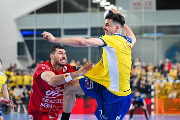 KIELCE 19.02.2026 MECZ 11. KOLEJKA LIGA MISTRZOW PILKA RECZNA MEZCZYZN SEZON 2025 2026 INDUSTRIA KIELCE - ONE VESZPREM HC --- MENS HALDBALL EHF CHAMPIONS LEAGUE SEASON 2025 2026 MATCH: INDUSTRIA KIELCE - ONE VESZPREM HC SZYMON SICKO FOT. MICHAL TRZPIS 400MM.PL NEWSPIX.PL --- newspix.pl 