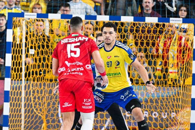 KIELCE 19.02.2026 MECZ 11. KOLEJKA LIGA MISTRZOW PILKA RECZNA MEZCZYZN SEZON 2025 2026 INDUSTRIA KIELCE - ONE VESZPREM HC --- MENS HALDBALL EHF CHAMPIONS LEAGUE SEASON 2025 2026 MATCH: INDUSTRIA KIELCE - ONE VESZPREM HC THEO MONAR FOT. MICHAL TRZPIS 400MM.PL NEWSPIX.PL --- newspix.pl 