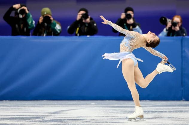 ITALY, MILAN - FEBRUARY 19, 2026: Isabeau Levito of the USA performs her routine in the women s singles free skating programme at the 2026 Winter Olympic Games, Olympische Spiele, Olympia, OS at Milano Ice Skating Arena. Peter Kovalev TASS  88968256