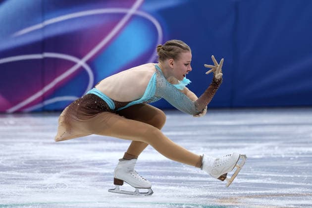 Niina Petrokina (EST) during the Olympic Winter games, Winterspiele,Spiele, Summer games Milano-Cortina 2026, Figure skating, Eiskunstlauf Women Single Skating on February 19, 2026 at Milano Ice Skating Arena in Milan  Copyright: xFabrizioxCarabelli IPAxSportx xipa-agency.netx xx IPA_71746945 IPA_Agency_IPA71746945