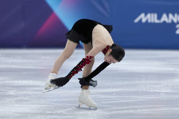 Haein Lee (KOR) during the Olympic Winter games, Winterspiele,Spiele, Summer games Milano-Cortina 2026, Figure skating, Eiskunstlauf Women Single Skating on February 19, 2026 at Milano Ice Skating Arena in Milan  Copyright: xFabrizioxCarabelli IPAxSportx xipa-agency.netx xx IPA_71746123 IPA_Agency_IPA71746123