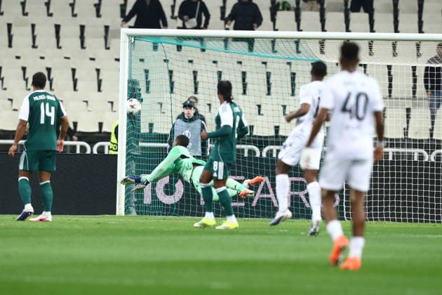 UEFA Europa League - Panathinaikos FC vs Victoria Plzen -Denis ViÅ¡inskÃ½ of Victoria Plzen in action while scoring during the UEFA Europa League Play-Offs 1st leg soccer match between Panathinaikos FC and Victoria Plzen in Olympic Athletic Center of Athens Spyros Louis , Athens, Greece, on 19 February 2026. IMAGO ONE INCH PRODUCTIONS ATHENS GREECE Copyright: xONExINCHxPRODUCTIONSx 6861951
