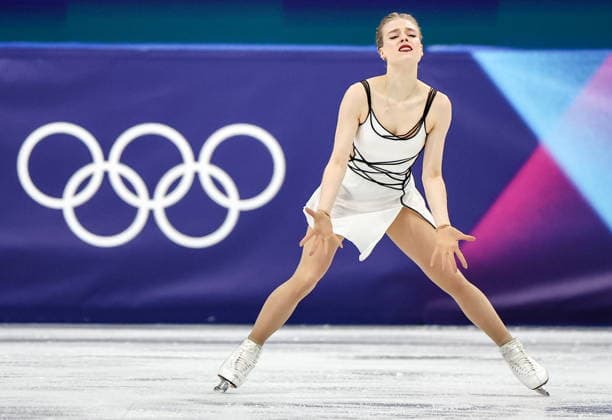 ITALY, MILAN - FEBRUARY 19, 2026: Anastasiia Gubanova of Georgia performs her routine in the women s singles free skating programme at the 2026 Winter Olympic Games, Olympische Spiele, Olympia, OS at Milano Ice Skating Arena. Peter Kovalev TASS  88969139