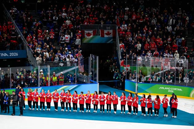 260219 Team Switzerland at the medal ceremony after the women s Ice hockey, Eishockey final game between USA and Canada during day 13 of the 2026 Winter Olympics on February 19, 2026 in Milan. Photo: Carl Sandin BILDBYRAN kod CS EW0643 ishockey ice hockey Olympic Games, Olympische Spiele, Olympia, OS olympics winter olympics os ol olympiska spel vinter-os olympiske leker milano cortina 2026 milan cortina 2026 milano cortina 2026 olympic games milano cortina 2026 winter olympic games milano cortina-os milano cortina-ol vinter-ol 13 bbeng dam usa kanada canada final *** 260219 Team Switzerland at the medal ceremony after the women s ice hockey final game between USA and Canada during day 13 of the 2026 Winter Olympics on February 19, 2026 in Milan Photo Carl Sandin BILDBYRAN code CS EW0643 ice hockey ice hockey olympic games olympics winter olympics os ol olympic games winter os olympic games milano cortina 2026 milan cortina 2026 milano cortina 2026 olympic games milano cortina 2026 winter olympic games milano cortina os milano cortina ol winter ol 13 bbeng dam usa kanada canada final  Copyright: CARLxSANDIN BB260219CS147