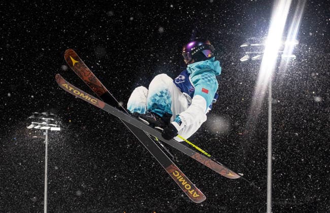 OLYMPICS - Winter Olympic Games, Olympische Spiele, Olympia, OS Milano Cortina 2026 LIVIGNO,ITALY,19.FEB.26 - OLYMPICS, FREE SKI, FREESTYLE SKIING - Winter Olympic Games Milano Cortina 2026, halfpipe, women, qualification. Image shows Fanghui Li (CHN).  GEPAxpictures xWolfgangxGrebien