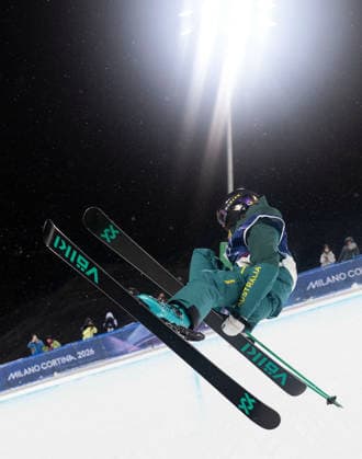 OLYMPICS - Winter Olympic Games, Olympische Spiele, Olympia, OS Milano Cortina 2026 LIVIGNO,ITALY,19.FEB.26 - OLYMPICS, FREE SKI, FREESTYLE SKIING - Winter Olympic Games Milano Cortina 2026, halfpipe, women, qualification. Image shows Indra Brown (AUS).  GEPAxpictures xWolfgangxGrebien