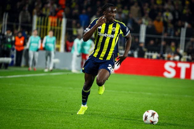 Fenerbahce SK vs Nottingham Forest FC Europa League 2025-26 KO play-offs 1st leg Sidiki Cherif of Fenerbahce SK in action during the match. Fenerbahce SK and Nottingham Forest FC faced each other at UEFA Europa League 2025 26 KO play-offs 1st leg. The match took place in Chobani Fenerbahce Sukru Saracoglu Stadium on February 19th, 2026. Istanbul Istanbul Turkey Copyright: xBurakxBasturkx