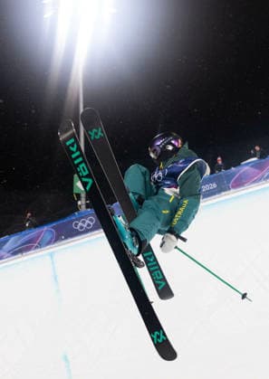 OLYMPICS - Winter Olympic Games, Olympische Spiele, Olympia, OS Milano Cortina 2026 LIVIGNO,ITALY,19.FEB.26 - OLYMPICS, FREE SKI, FREESTYLE SKIING - Winter Olympic Games Milano Cortina 2026, halfpipe, women, qualification. Image shows Indra Brown (AUS).  GEPAxpictures xWolfgangxGrebien