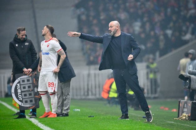FOOTBALL : Lille vs Etoile Rouge Belgrade - Europa League - Lille - 19 02 2026 Dejan Stankovic ( coach Red Star Belgrade ) during the UEFA Europa League match between Lille OSC and Red Star Belgrade at Stade Pierre Mauroy on February 19, 2026 in Lille, France. ( Photo by Federico Pestellini PsnewZ ) - LilleFrance  Copyright: xFedericoxPestellinix