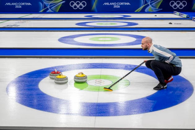 260219 Magnus Ramsfjell of Norway competes in a men s semifinal curling match between Canada and Norway during day 13 of the 2026 Winter Olympics on February 19, 2026 in Cortina. Photo: Jon Olav Nesvold BILDBYRAN COP 217 JE0125 curling Olympic Games, Olympische Spiele, Olympia, OS olympics winter olympics os ol olympiska spel vinter-os olympiske leker milano cortina 2026 milan cortina 2026 milano cortina 2026 olympic games milano cortina 2026 winter olympic games milano cortina-os milano cortina-ol vinter-ol 13 bbeng kanada canada norge norway *** 260219 Magnus Ramsfjell of Norway competes in a men s semifinal curling match between Canada and Norway during day 13 of the 2026 Winter Olympics on February 19, 2026 in Cortina Photo Jon Olav Nesvold BILDBYRAN COP 217 JE0125 curling olympic games olympics winter olympics os ol olympiska spel vinter os olympiske leker milano cortina 2026 milan cortina 2026 milano cortina 2026 olympic games milano cortina 2026 winter olympic games milano cortina os milano cortina ol vinter ol 13 bbeng kanada canada norge norway  Copyright: JONxOLAVxNESVOLD BB260219JE019