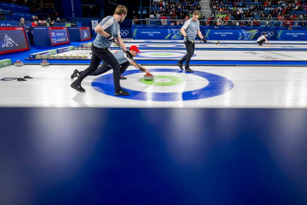 260219 Martin Sesaker of Norway competes in a men s semifinal curling match between Canada and Norway during day 13 of the 2026 Winter Olympics on February 19, 2026 in Cortina. Photo: Jon Olav Nesvold BILDBYRAN COP 217 JE0125 curling Olympic Games, Olympische Spiele, Olympia, OS olympics winter olympics os ol olympiska spel vinter-os olympiske leker milano cortina 2026 milan cortina 2026 milano cortina 2026 olympic games milano cortina 2026 winter olympic games milano cortina-os milano cortina-ol vinter-ol 13 bbeng kanada canada norge norway *** 260219 Martin Sesaker of Norway competes in a men s semifinal curling match between Canada and Norway during day 13 of the 2026 Winter Olympics on February 19, 2026 in Cortina Photo Jon Olav Nesvold BILDBYRAN COP 217 JE0125 curling olympic games olympics winter olympics os ol olympiska spel vinter os olympiske leker milano cortina 2026 milan cortina 2026 milano cortina 2026 olympic games milano cortina 2026 winter olympic games milano cortina os milano cortina ol vinter ol 13 bbeng kanada canada norge norway  Copyright: JONxOLAVxNESVOLD BB260219JE036