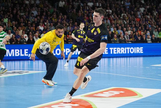 February 19, 2026, Nantes, Bretagne, France: 4 Aymeric Minne of HBC Nantes during the EHF Champions League, Group Phase, handball match between HBC Nantes and Sporting CP on 19 February 2026 at H Arena in Nantes, France - Photo Nantes France - ZUMAl193 20260219_zsp_l193_054 Copyright: xLaurentxLairysx