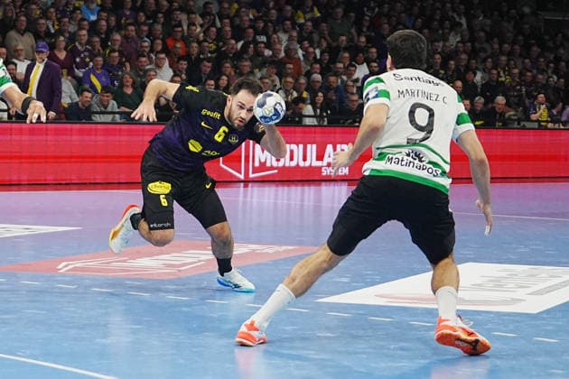 February 19, 2026, Nantes, Bretagne, France: 6 Ian Tarrafeta of HBC Nantes during the EHF Champions League, Group Phase, handball match between HBC Nantes and Sporting CP on 19 February 2026 at H Arena in Nantes, France - Photo HANDBALL - CHAMPIONS LEAGUE - NANTES V SPORTING CP 19 02 2026  - ZUMAl193 20260219_zsp_l193_073 Copyright: xLaurentxLairysx