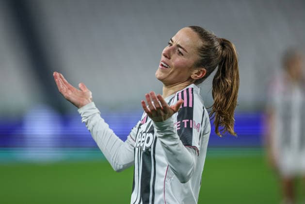 ITA, Wolfsburg, Juventus Turin vs VfL Wolfsburg, WomenÂs Champions League, Football, UEFA, Season 2025 2026, Allianz Stadium, Playoffs, Second leg in picture Lia Wälti Juventus Turin Women 13 , Emotions DFB DFL REGULATIONS PROHIBIT ANY USE OF PHOTOGRAPHS AS IMAGE SEQUENCES AND OR QUASI VIDEO, 19 02 2026 Copyright: HMBxMedia HendrikxHamelau